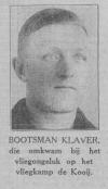 Bootsman Hendrik Klaver 1902-1930