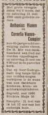 Woerdense Courant 13-05-1960. Anthonius Vianen en Cornelia Compier 65 jaar getrouwd